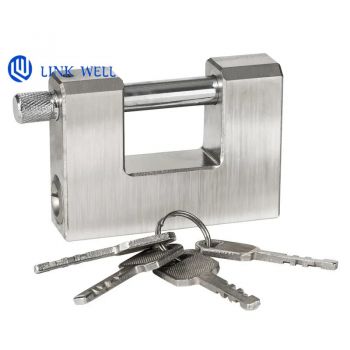  Plated Iron Padlock Waterproof Rectangular 