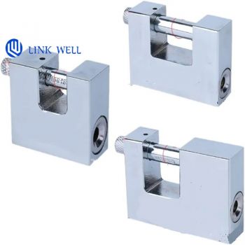  Plated Iron Padlock Waterproof Rectangular 