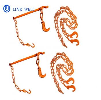 Set Cargo Lashing Chain + Tension Lever (13 mm) | 2 Sets